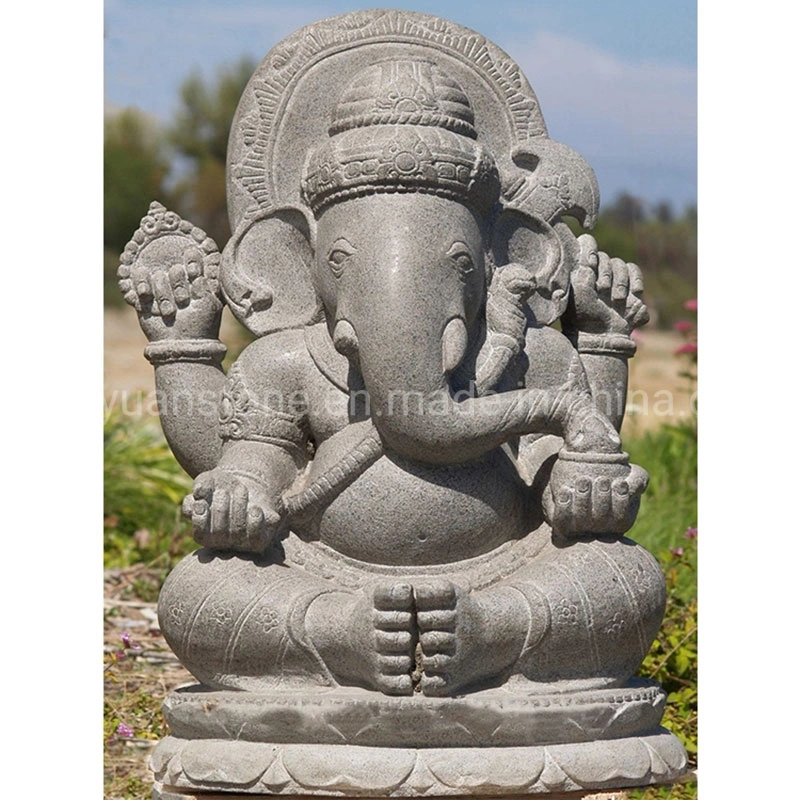 Garden India Religious Life Size White Marble Stone Ganesha Statue Budda Statue Hindu God Statues