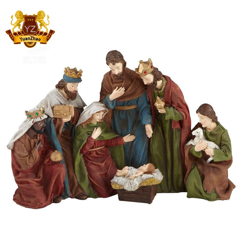 Life Size Resin Christianity Holy Family Religious Set Fiberglass Polyresin Statue